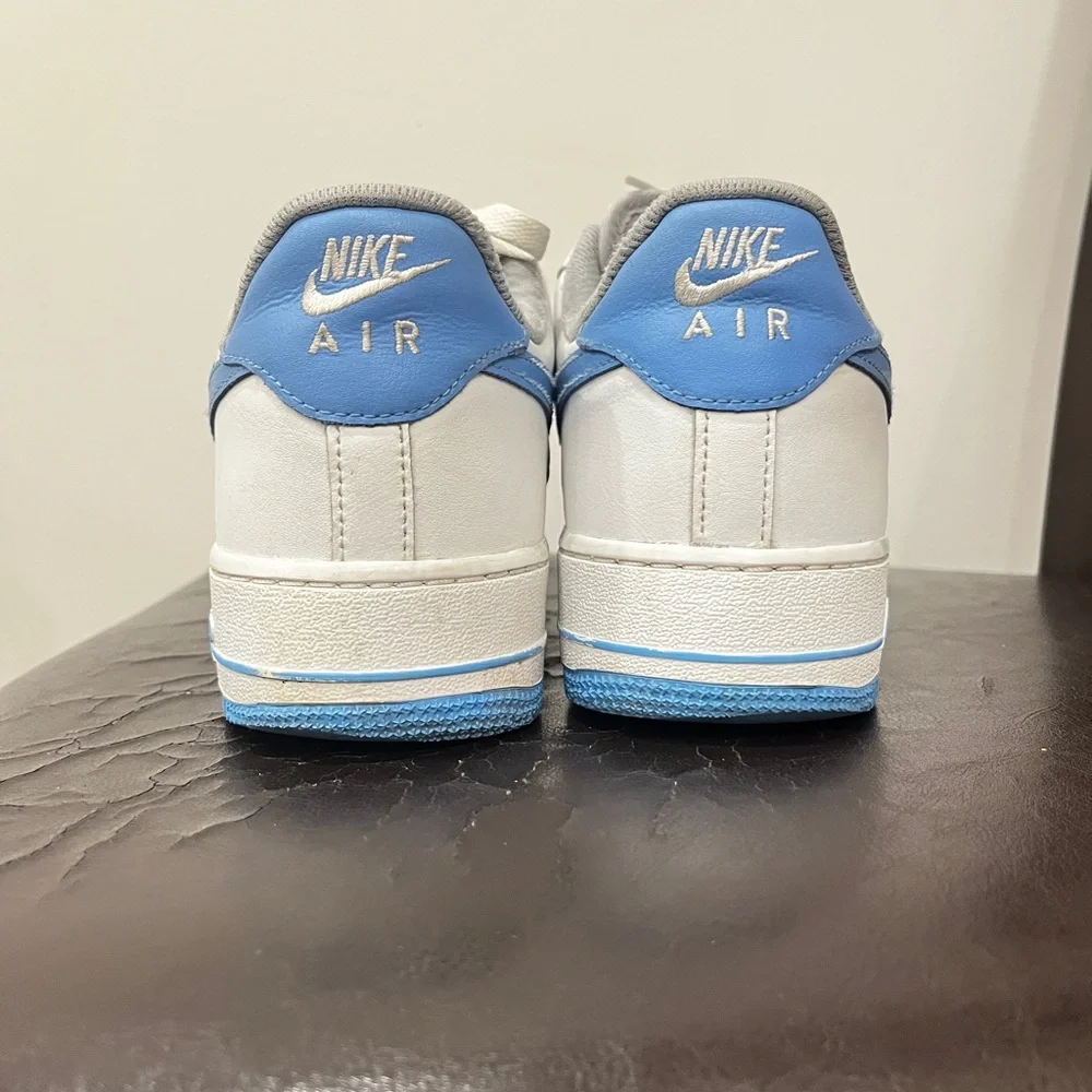 Nike Air Force 1 Low White/Blue | Size 10 - Picture 2 of 5